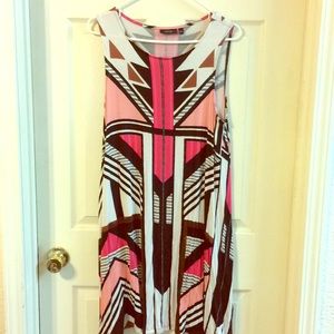 Bright color block Shift dress